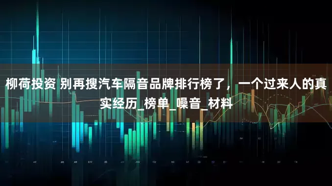 柳荷投资 别再搜汽车隔音品牌排行榜了，一个过来人的真实经历_榜单_噪音_材料