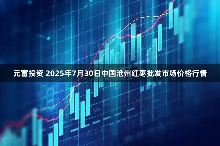 元富投资 2025年7月30日中国沧州红枣批发市场价格行情