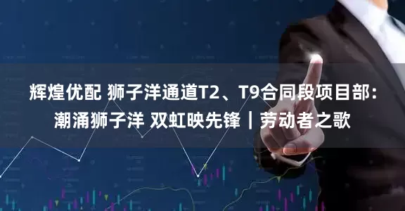 辉煌优配 狮子洋通道T2、T9合同段项目部：潮涌狮子洋 双虹映先锋｜劳动者之歌